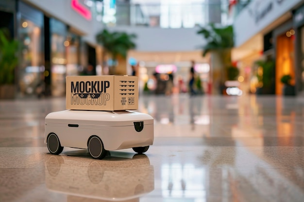 Модель доставки с помощью коробки для обработки роботов