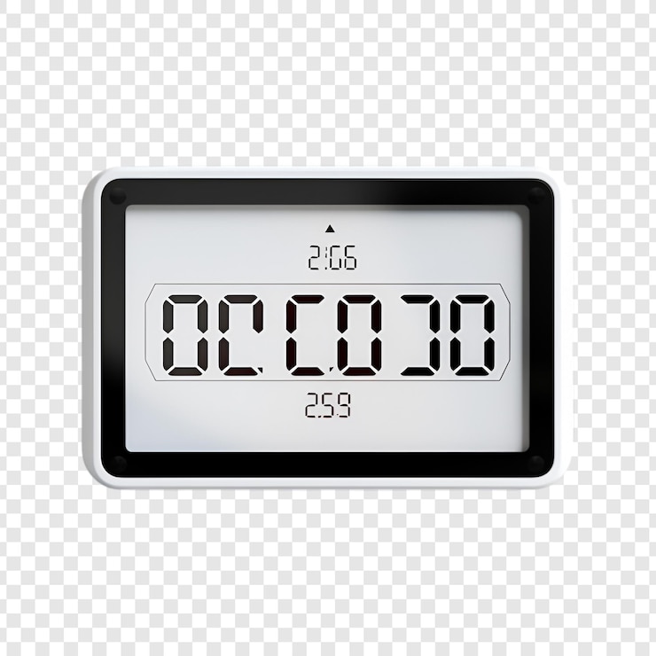 PSD clock isolated on transparent background