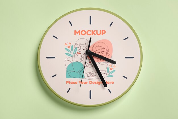 PSD clock mockup design