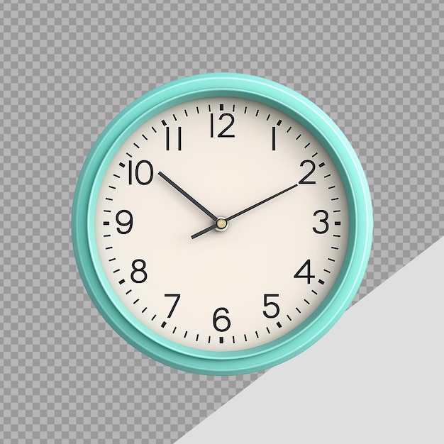 PSD clock png geïsoleerd op doorzichtige achtergrond