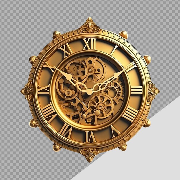 Clock png isolated on transparent background