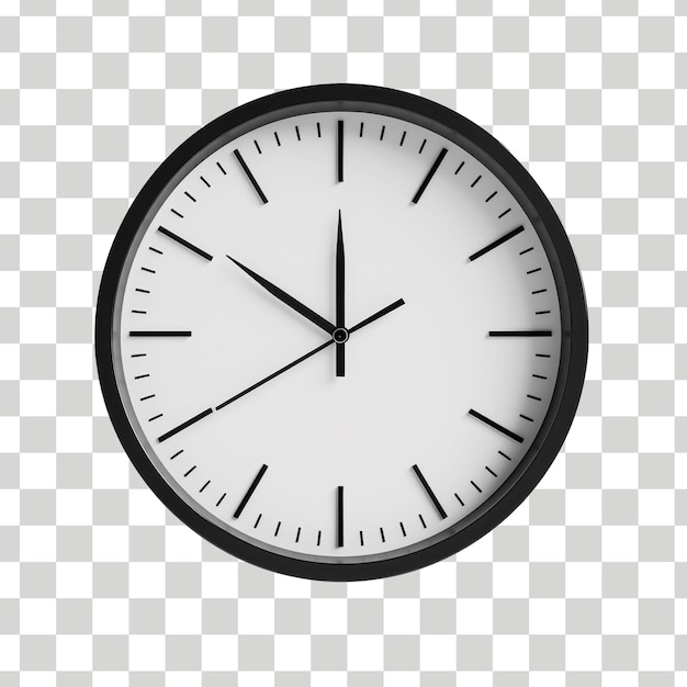 時計の時計は12:05 を示しています