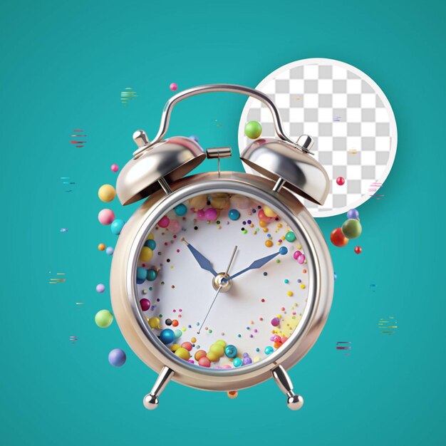 PSD clock with bright spangles