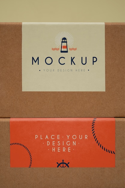 PSD close up on adhesive sealing label mockup