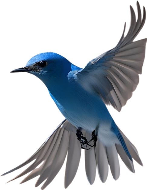 PSD close-up afbeelding van een mountain bluebird.