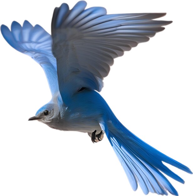 Close-up afbeelding van een mountain bluebird.