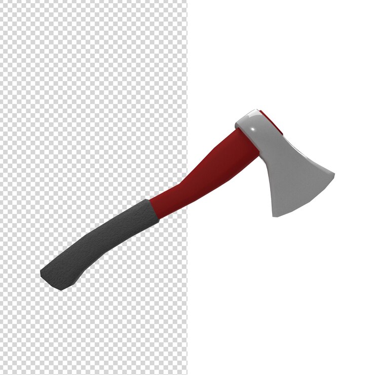 PSD close up on axe isolated premium psd
