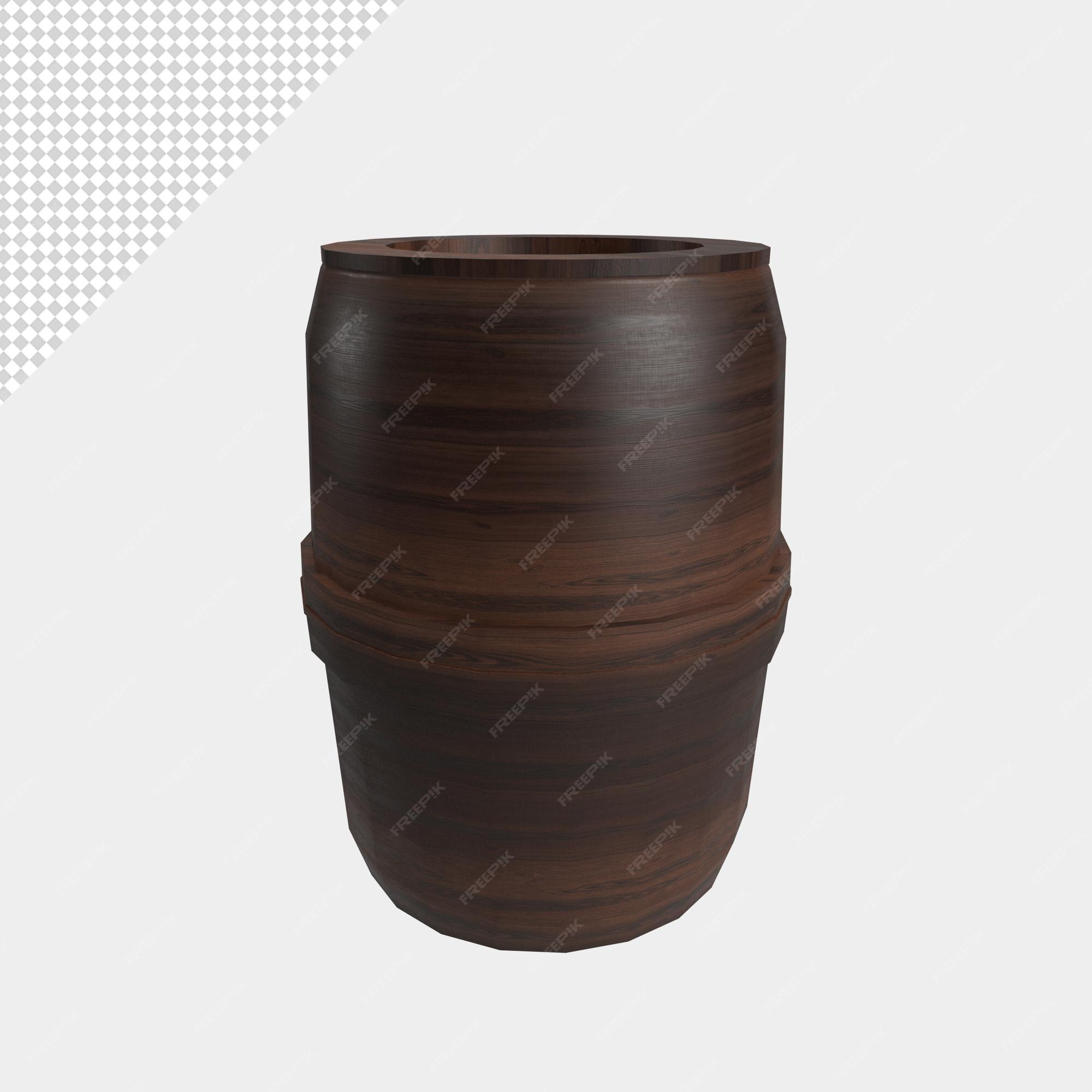 Premium PSD | Close up on barrel isolated premium psd