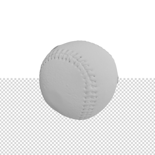 PSD close up on baseball ball isolated