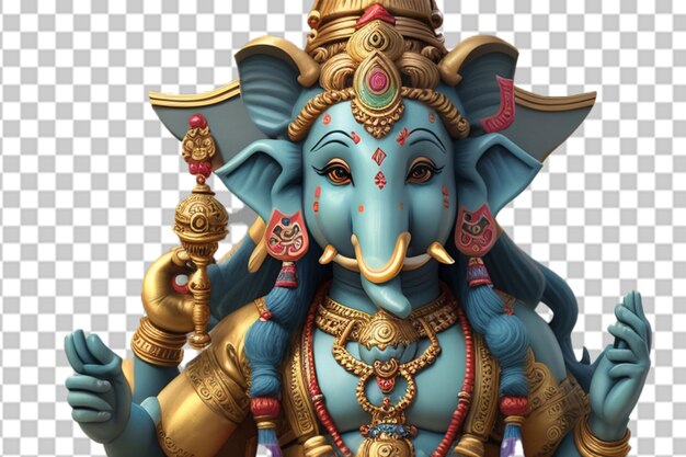 PSD close up beautiful hindu god ganesha statue god of success