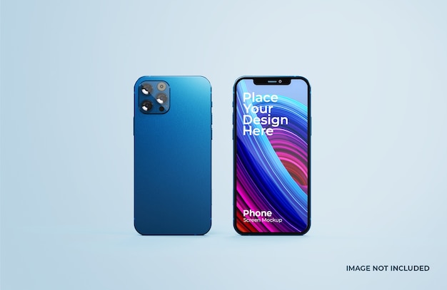 Близкий взгляд на красивый макет смартфона