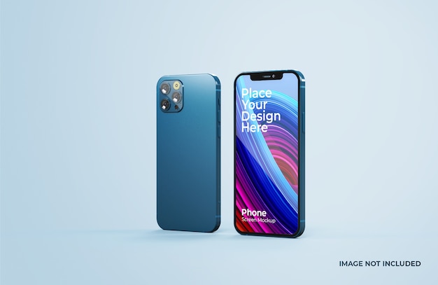 Крупным планом на красивый макет смартфона