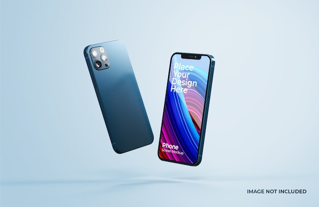Крупным планом на красивый макет смартфона