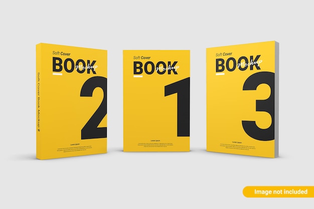 PSD close up on book cover mockup design