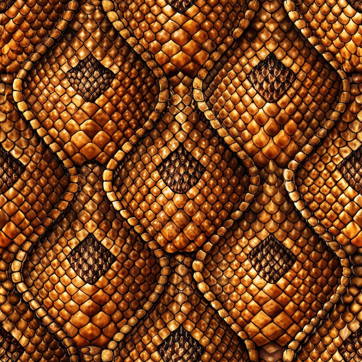 PSD a close up of a brown and gold snake