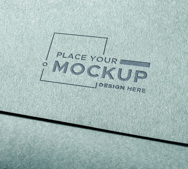Close-up business card mock-up