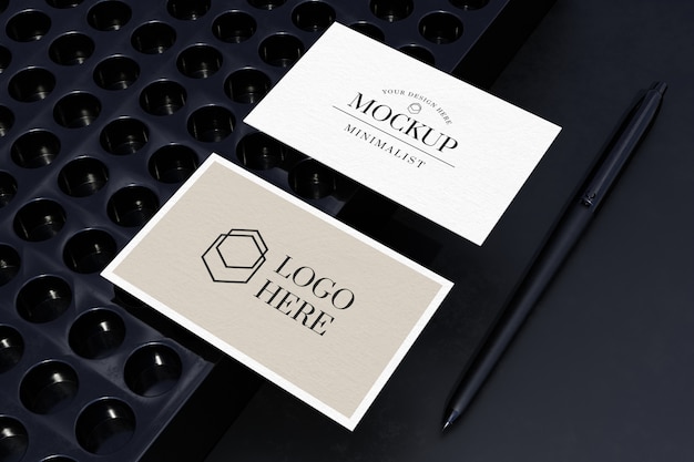 Primo piano su business card mockup