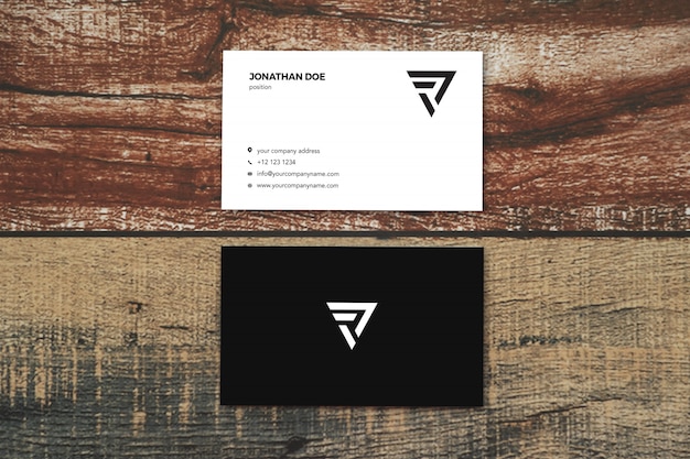 Close up on businesscard mockup