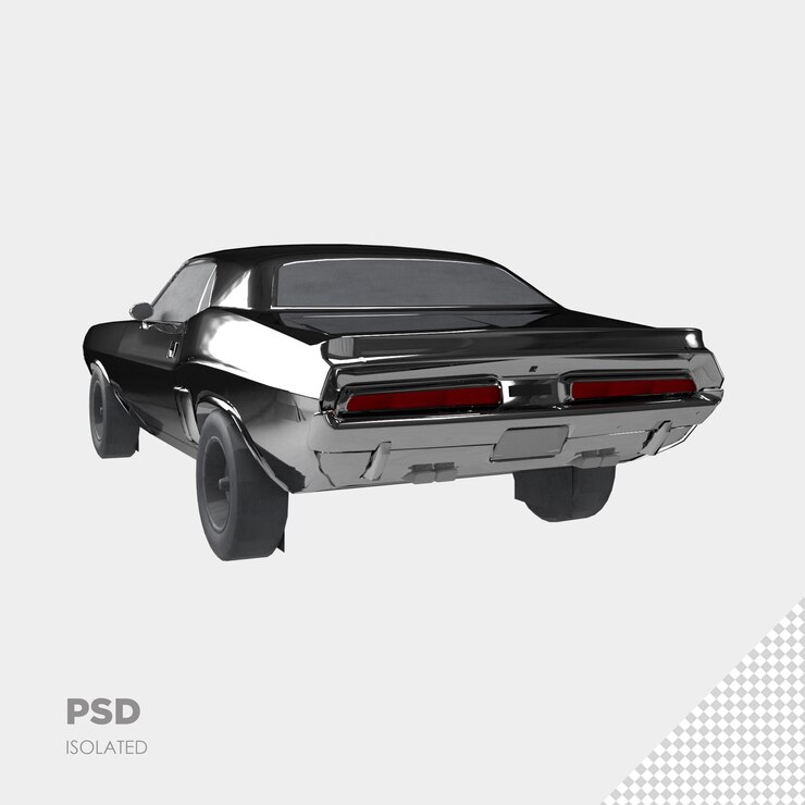 PSD close up on ca 3d isolated premium psd