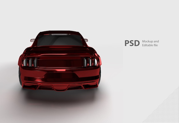 PSD close up on car isolated