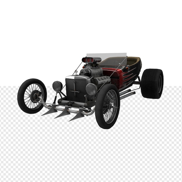 クローズアップで車を隔離した