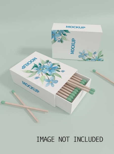 Close up on cigarette pack mockup