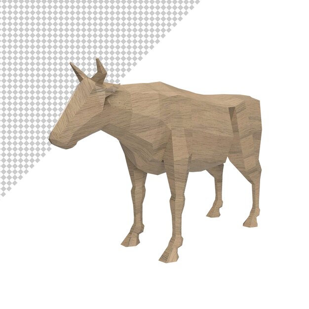 Close up on cow isolated