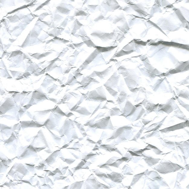 close-up of crumpled white paper surface