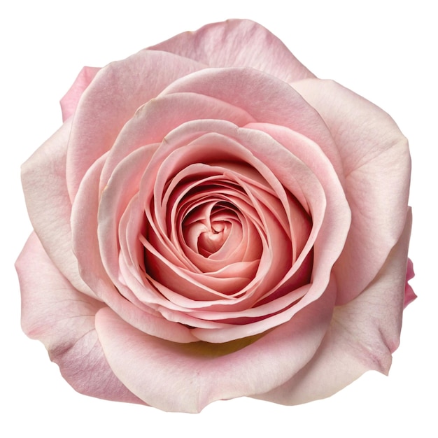 close-up of a delicate pink rose in full bloom