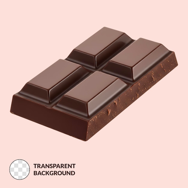 美味しいダークチョコレートバーのクローズアップ