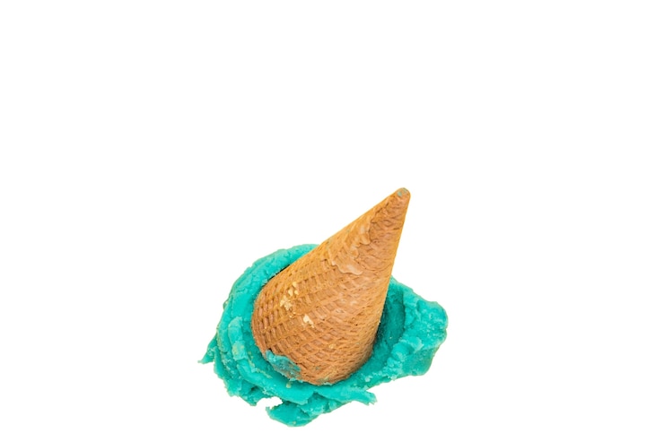PSD close up on delicious ice cream