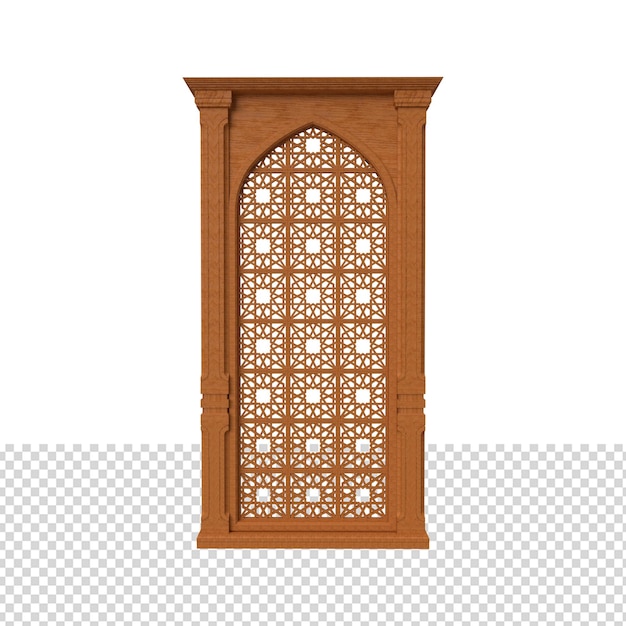 PSD close up on door isolated