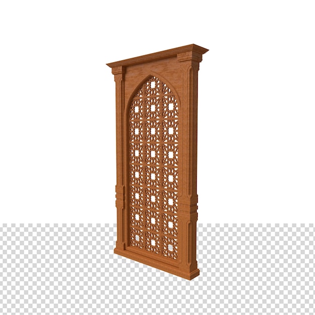 PSD close up on door isolated