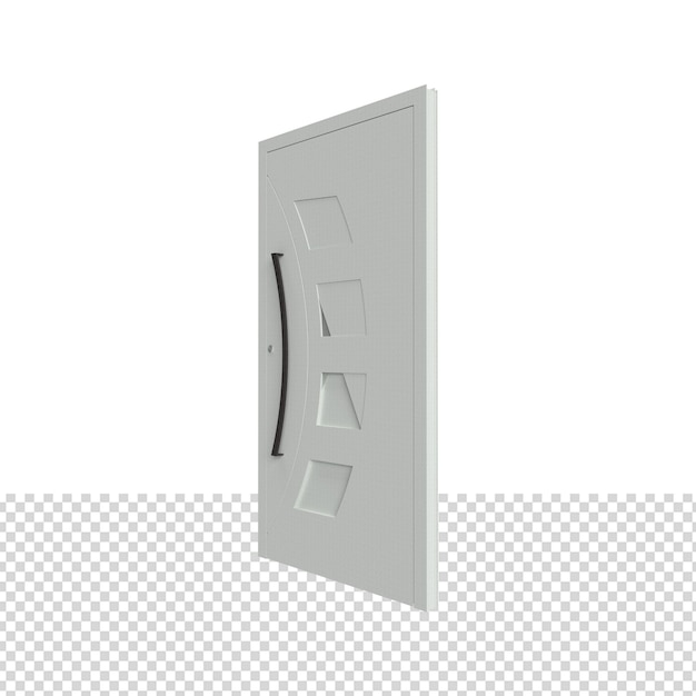 PSD close up on door isolated