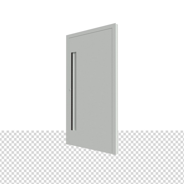 PSD close up on door isolated