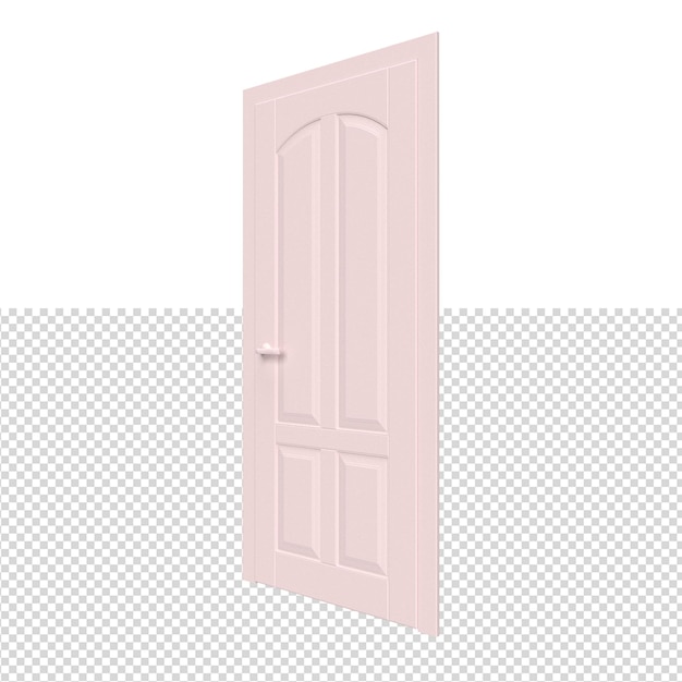 PSD close up on door isolated