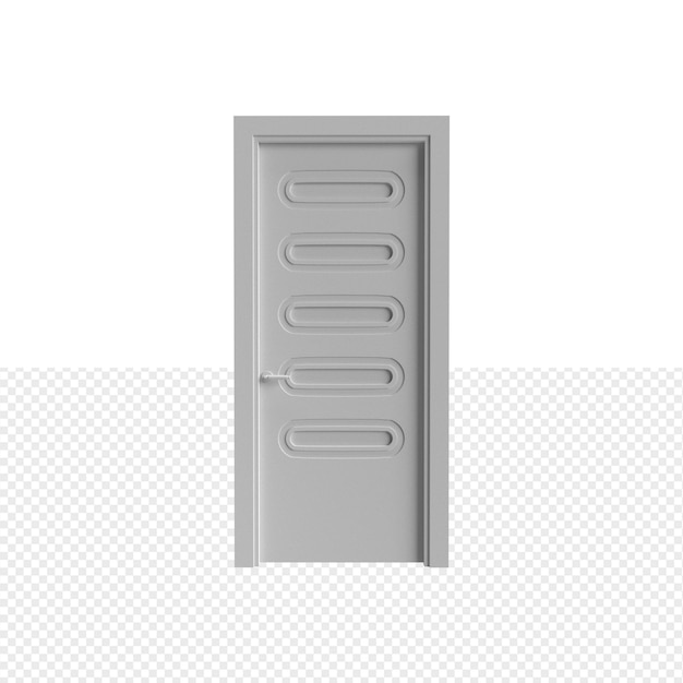 PSD close up on door isolated