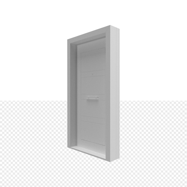 PSD close up on door isolated