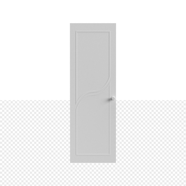 PSD close up on door isolated