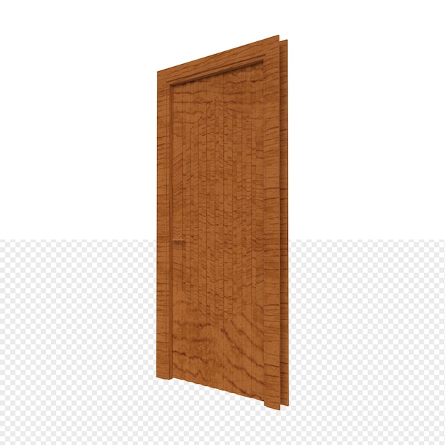 PSD close up on door isolated