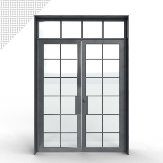 close up on door isolated