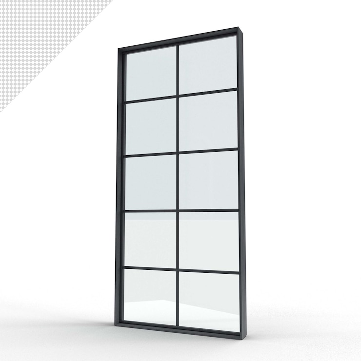 PSD close up on door isolated