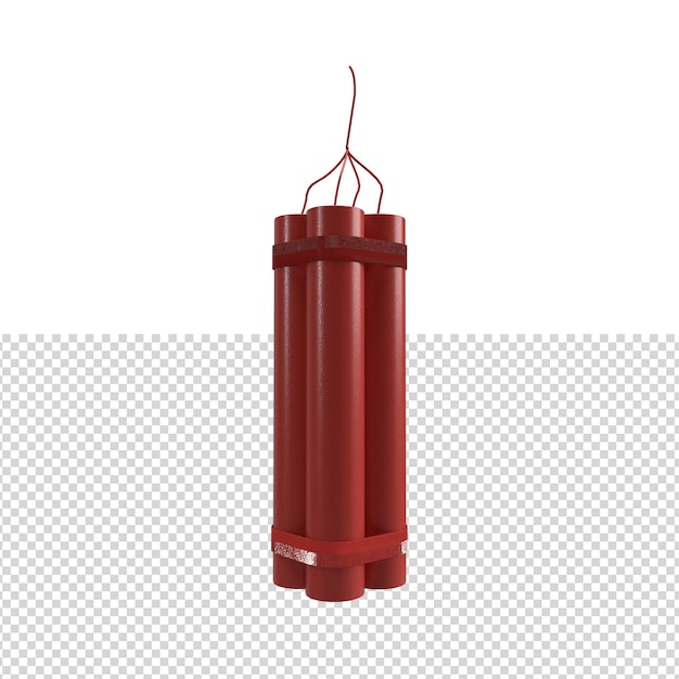 Close up on dynamite isolated Premium Psd