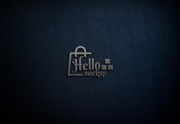 PSD chiudere il design elegante mockup logo