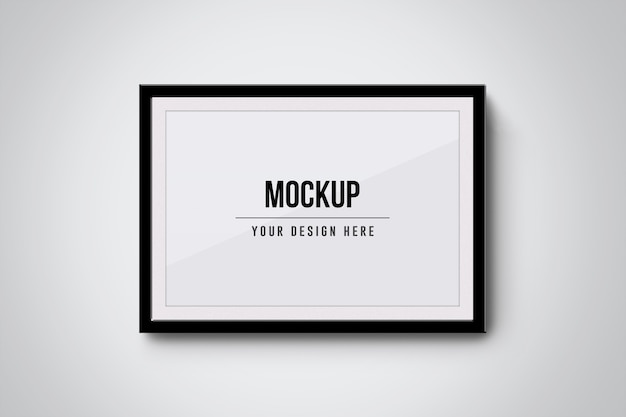 PSD close up on elegant photo frames mockup