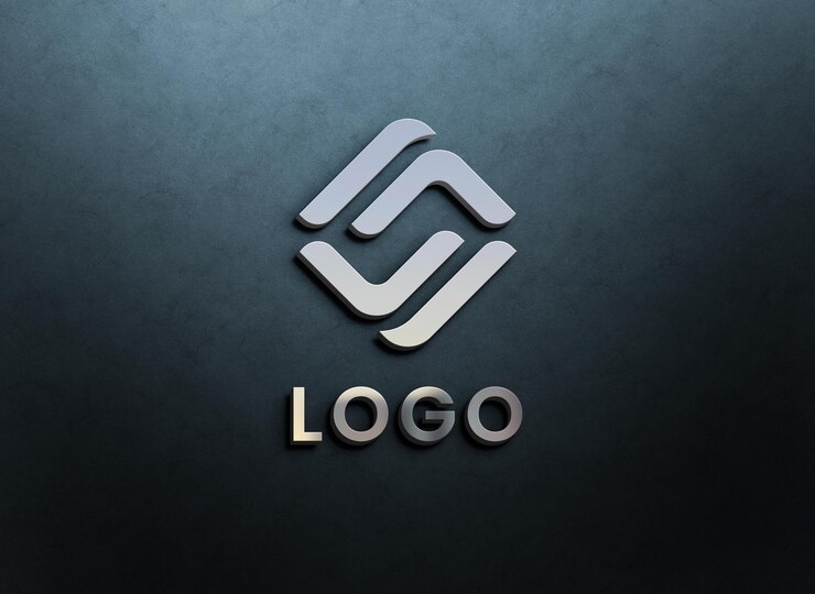 close up embossed logo mockup