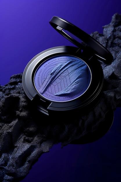 PSD close up on eye shadow mockup