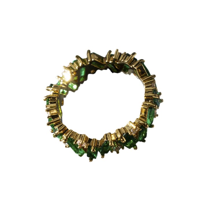 PSD close up on golden ring isolated