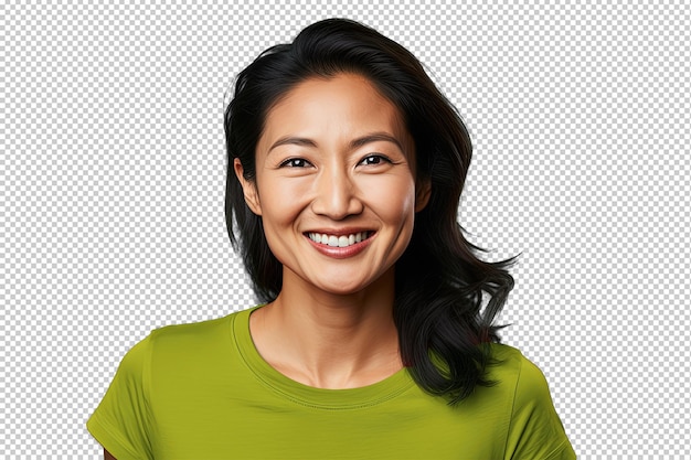 PSD close up of a happy chinese woman