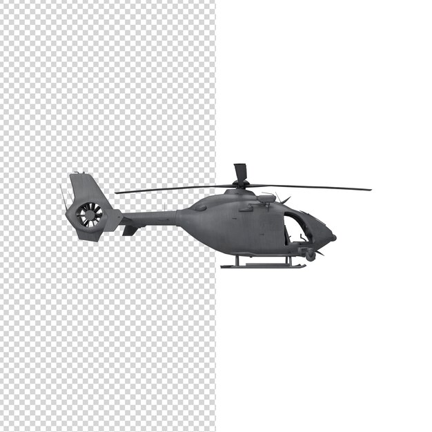 close up on helicopter 3d isolated premium psd